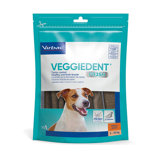 VeggieDent Fresh S Chien < 10 kg - 15 Lamelles