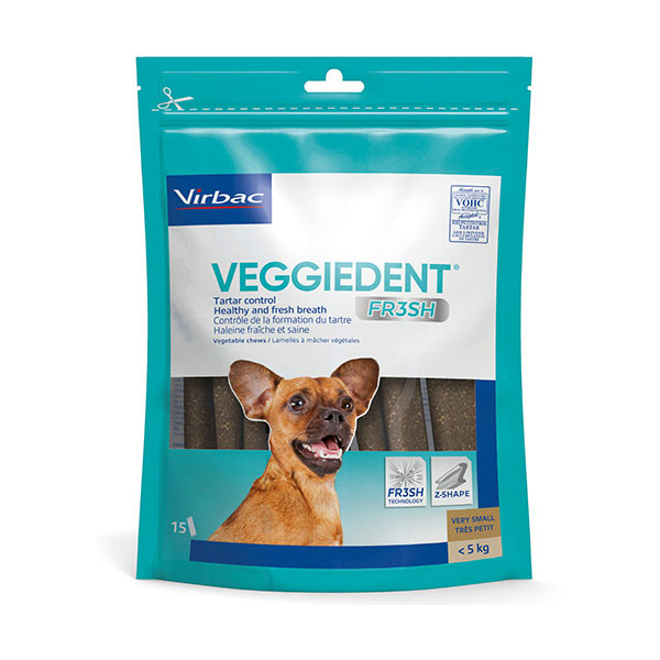 VeggieDent Fresh (15 Lamelles) - XS Chien < 5 kg