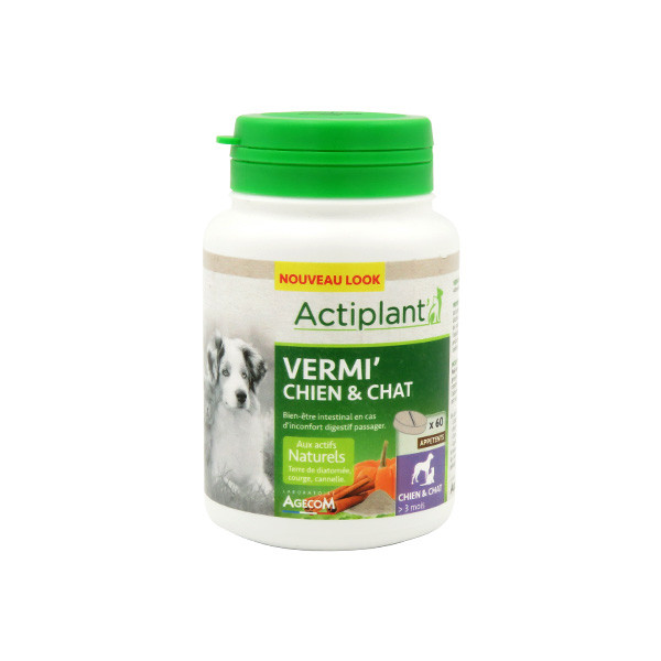 Actiplant' Vermi' Chien & Chat - 60 cps