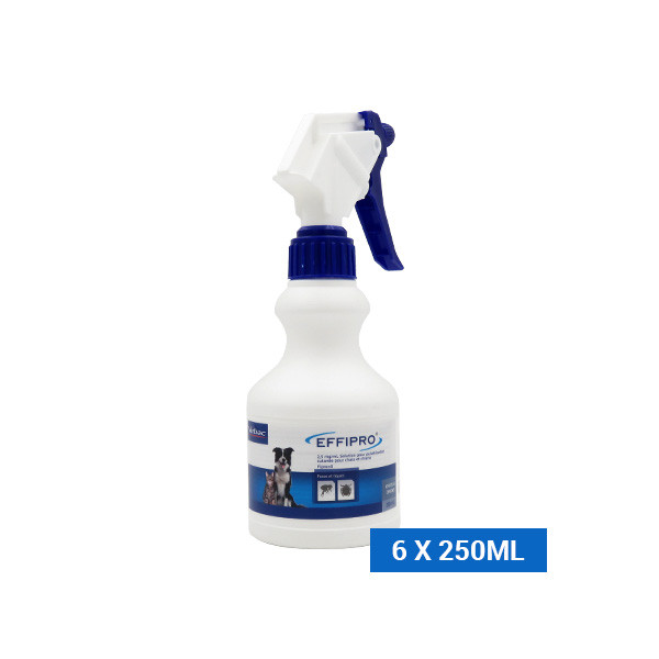 Effipro Spray Anti-Puces Anti-Tiques - 6 x 250 ml
