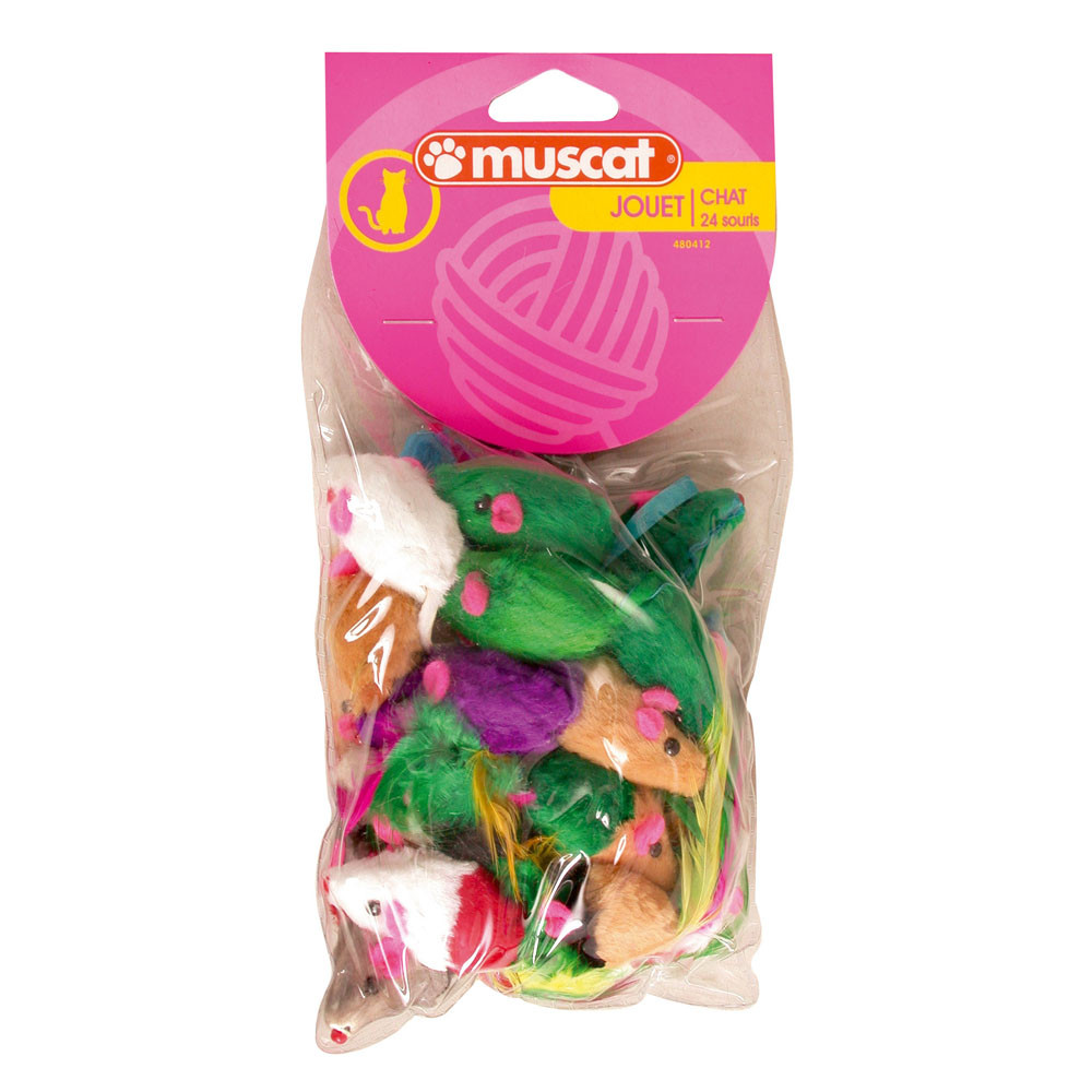 Zolux Lot de 24 Souris Fourrure - Taille S