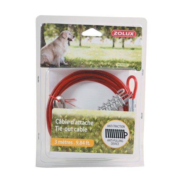 Zolux Câble d'Attache & Ressort - 3 mètres
