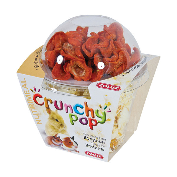 Zolux friandises "Crunchy Pop" Carottes & Pop Corn - 43 g
