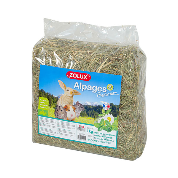Zolux Foin Alpages Premium Menthe Camomille - 1 kg