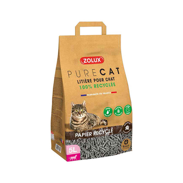Litière PURECAT en Papier Recyclé