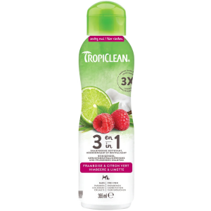 Tropiclean Shampooing Désodorisant et Revitalisant 3 en 1 - 355 ml