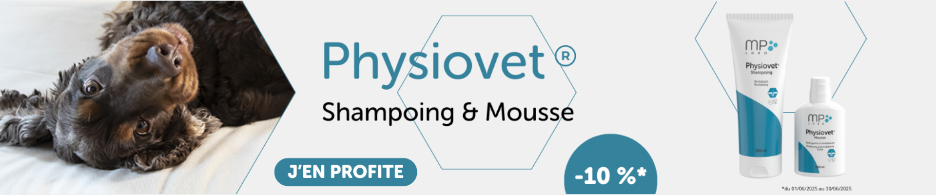 Bannière promos Physiovet MpLabo