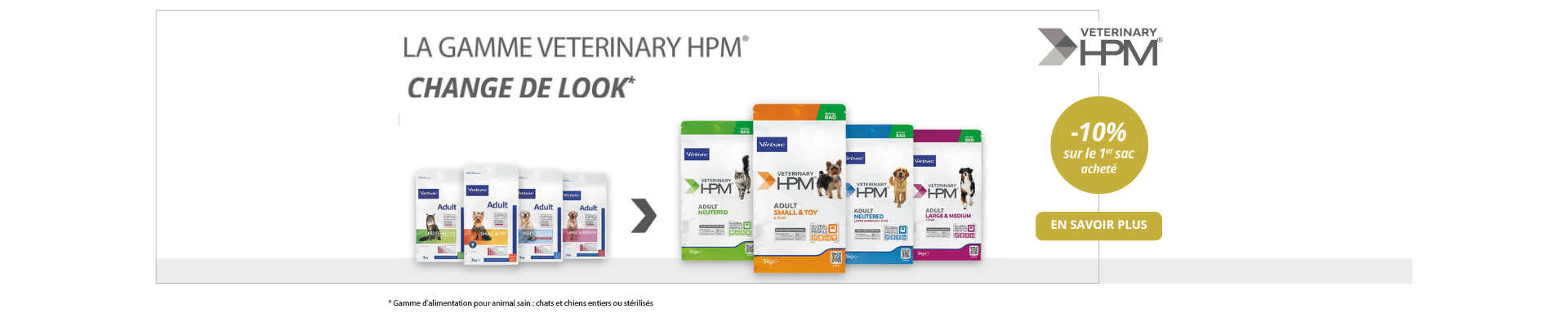 Bannière promotin hpm pour nouveaux packaging