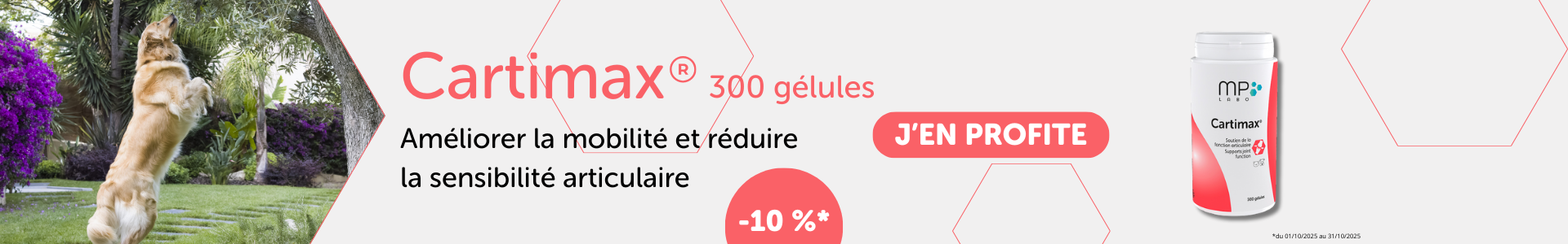 Bannière promotion Cartimaw 300 gélules 