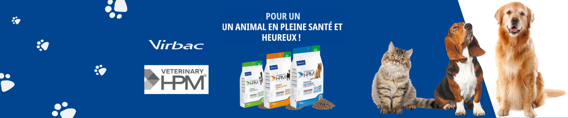 Bannière présentation gamme croquettes HPM