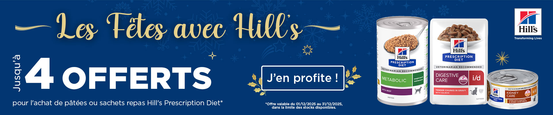 Bannière promotions Hill's Prescription Diet -16%