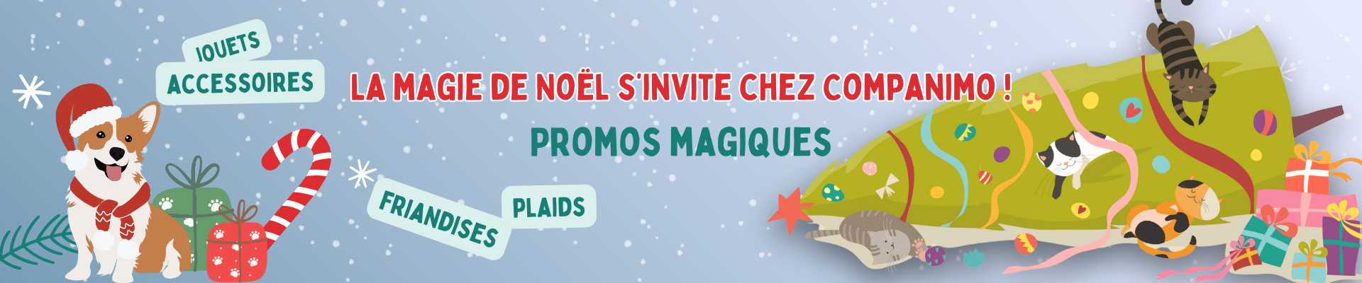 Bannière de promotion spéciale Noël