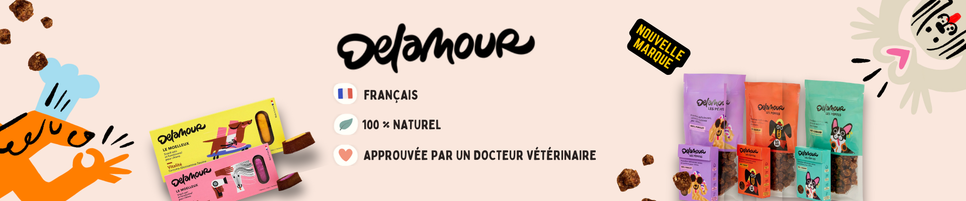 Bannière présentation marque Delamour