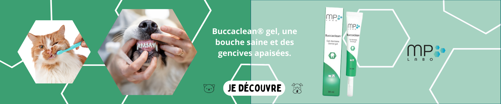 Bannière mise en valeur buccaclean de MPLabo
