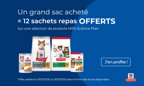 Promotions Hill's Science Plan, un sac acheté 12 sachets offerts